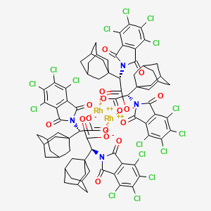 molecular formula C80H64Cl16N4O16Rh2 B12308915 Rh2(S-TCPTAD)4 