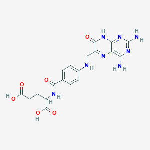 molecular formula C19H20N8O6 B12308923 L-Glutamic acid,N-[4-[[(2,4-diamino-1,7-dihydro-7-oxo-6-pteridinyl)methyl]amino]benzoyl]- 