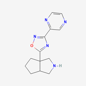 2-(5-{Octahydrocyclopenta[c]pyrrol-3a-yl}-1,2,4-oxadiazol-3-yl)pyrazine