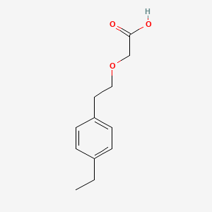 2-[2-(4-Ethylphenyl)ethoxy]acetic acid