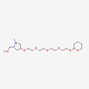 [1-Methyl-4-[2-[2-[2-[2-(oxan-2-yloxy)ethoxy]ethoxy]ethoxy]ethoxy]pyrrolidin-2-yl]methanol