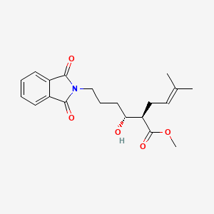 rac-methyl (R)-2-((R)-4-(1,3-dioxoisoindolin-2-yl)-1-hydroxybutyl)-5-methylhex-4-enoate