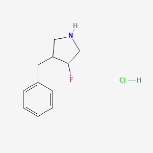 rac-(3R,4R)-3-benzyl-4-fluoropyrrolidine hydrochloride, cis