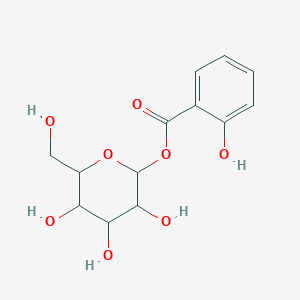 molecular formula C13H16O8 B12309027 [3,4,5-Trihydroxy-6-(hydroxymethyl)oxan-2-yl] 2-hydroxybenzoate 