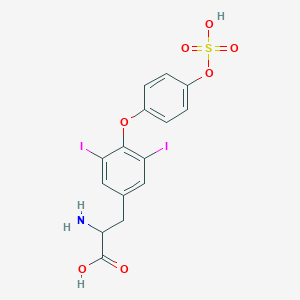 molecular formula C15H13I2NO7S B12309060 3,5-Diiodo-L-thyronine4'-O-Sulfate 