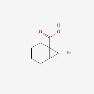 molecular formula C8H11BrO2 B12309088 7-Bromobicyclo[4.1.0]heptane-1-carboxylic acid 