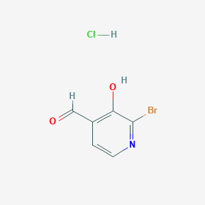 molecular formula C6H5BrClNO2 B12309147 2-Bromo-3-hydroxypyridine-4-carboxaldehyde hydrochloride 