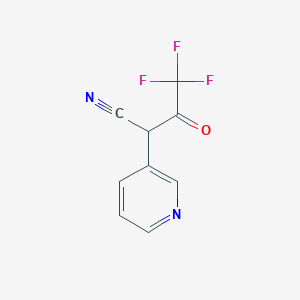 4,4,4-Trifluoro-3-oxo-2-(pyridin-3-YL)butanenitrile