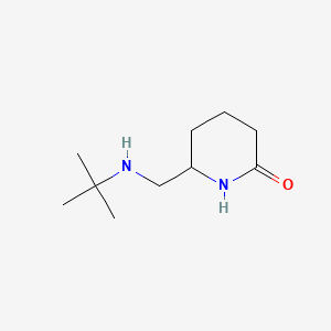 6-[(Tert-butylamino)methyl]piperidin-2-one