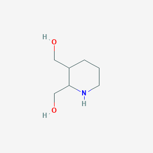 molecular formula C7H15NO2 B12309196 [3-(Hydroxymethyl)piperidin-2-yl]methanol 