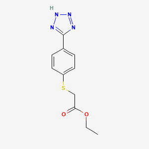 ethyl 2-((4-(2H-tetrazol-5-yl)phenyl)thio)acetate