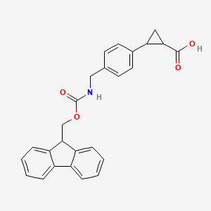 rac-(1R,2R)-2-{4-[({[(9H-fluoren-9-yl)methoxy]carbonyl}amino)methyl]phenyl}cyclopropane-1-carboxylic acid