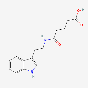 5-{[2-(1H-indol-3-yl)ethyl]amino}-5-oxopentanoic acid