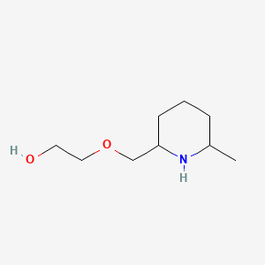 rac-2-{[(2R,6R)-6-methylpiperidin-2-yl]methoxy}ethan-1-ol, cis