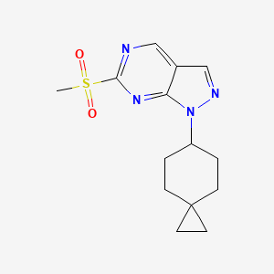 6-(Methylsulfonyl)-1-(spiro[2.5]octan-6-yl)-1H-pyrazolo[3,4-d]pyrimidine