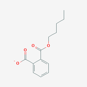 molecular formula C13H15O4- B12309297 2-Pentoxycarbonylbenzoate 