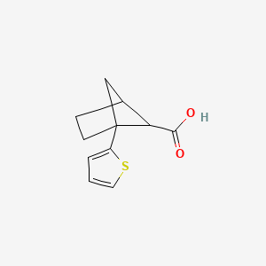 1-(Thiophen-2-yl)bicyclo[2.1.1]hexane-5-carboxylic acid