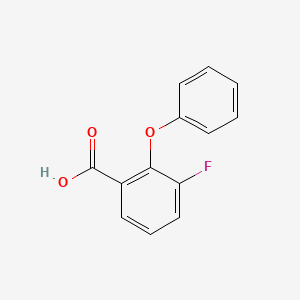 molecular formula C13H9FO3 B12309314 3-Fluoro-2-phenoxybenzoic acid 