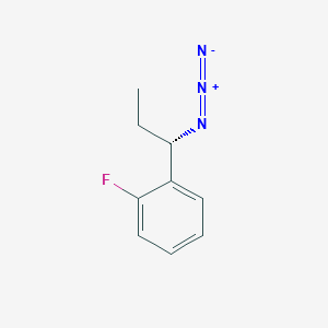 molecular formula C9H10FN3 B12309324 1-[(1S)-1-azidopropyl]-2-fluorobenzene 