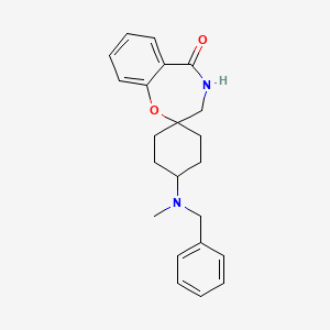 molecular formula C22H26N2O2 B12309339 4'-(benzyl(methyl)amino)-3,4-dihydro-5H-spiro[benzo[f][1,4]oxazepine-2,1'-cyclohexan]-5-one 