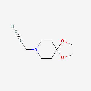 molecular formula C10H15NO2 B12309352 8-(Prop-2-YN-1-YL)-1,4-dioxa-8-azaspiro[4.5]decane 