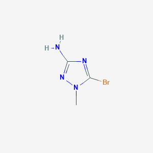 molecular formula C3H5BrN4 B12309377 5-Bromo-1-methyl-1H-1,2,4-triazol-3-amine 