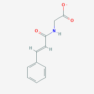 molecular formula C11H10NO3- B1230940 2-[(2E)-3-phenylprop-2-enamido]acetate 
