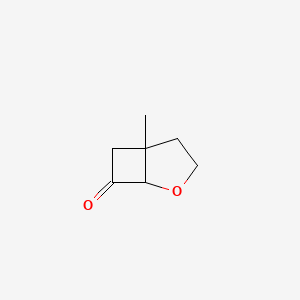 molecular formula C7H10O2 B12309434 5-Methyl-2-oxabicyclo[3.2.0]heptan-7-one 