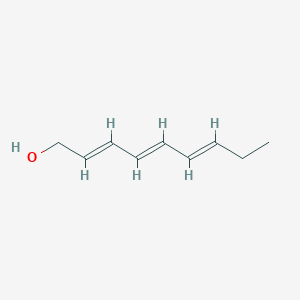 molecular formula C9H14O B12309436 (2E,4E,6E)-Nona-2,4,6-trien-1-ol 