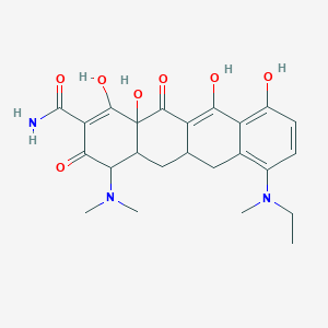 molecular formula C24H29N3O7 B12309447 7-Ethylmethylamino Sancycline 