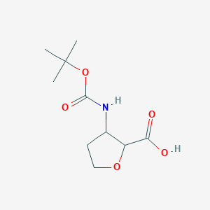 3-{[(Tert-butoxy)carbonyl]amino}oxolane-2-carboxylic acid