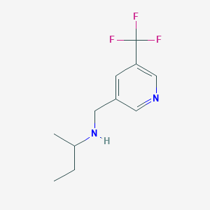 (Butan-2-yl)({[5-(trifluoromethyl)pyridin-3-yl]methyl})amine