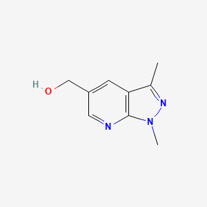 molecular formula C9H11N3O B12309552 (1,3-Dimethyl-1H-pyrazolo[3,4-B]pyridin-5-YL)methanol 