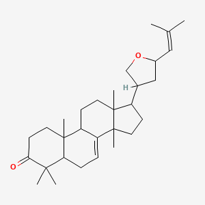 4,4,10,13,14-Pentamethyl-17-[5-(2-methylprop-1-enyl)oxolan-3-yl]-1,2,5,6,9,11,12,15,16,17-decahydrocyclopenta[a]phenanthren-3-one