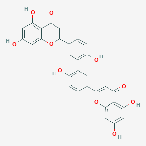 molecular formula C30H20O10 B12309607 2'',3''-Dihydro-3',3'''-biapigenin 