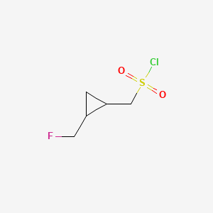 rac-[(1R,2R)-2-(fluoromethyl)cyclopropyl]methanesulfonyl chloride, trans