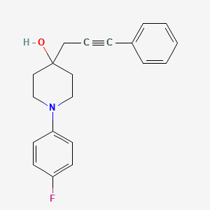 1-(4-Fluorophenyl)-4-(3-phenylprop-2-yn-1-yl)piperidin-4-ol