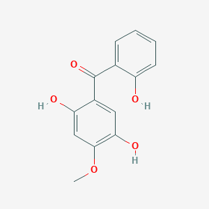 molecular formula C14H12O5 B12309704 2,5,2'-Trihydroxy-4-methoxybenzophenone 