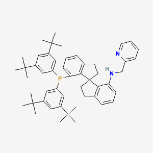 4'-bis(3,5-ditert-butylphenyl)phosphanyl-N-(pyridin-2-ylmethyl)-3,3'-spirobi[1,2-dihydroindene]-4-amine