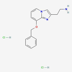 molecular formula C16H19Cl2N3O B12309755 2-[8-(Benzyloxy)imidazo[1,2-a]pyridin-2-yl]ethan-1-amine dihydrochloride 