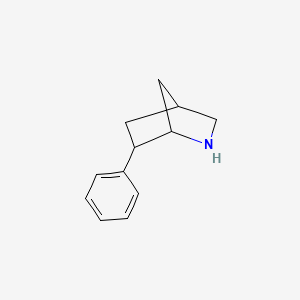 molecular formula C12H15N B12309789 rac-(1R,4R,6S)-6-phenyl-2-azabicyclo[2.2.1]heptane, exo 