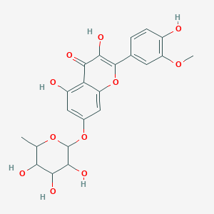 molecular formula C22H22O11 B12309803 Isorhamnetin7-O-alpha-L-rhamnoside 