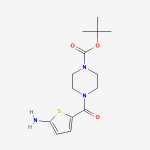 Tert-butyl 4-(5-aminothiophene-2-carbonyl)piperazine-1-carboxylate