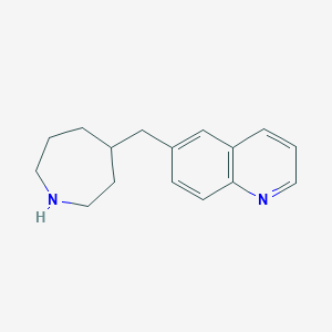 molecular formula C16H20N2 B12309820 6-(Azepan-4-ylmethyl)quinoline dihydrochloride 