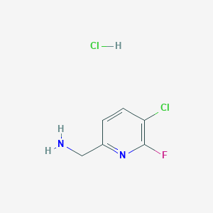 molecular formula C6H7Cl2FN2 B12309845 (5-Chloro-6-fluoropyridin-2-yl)methanamine hydrochloride 