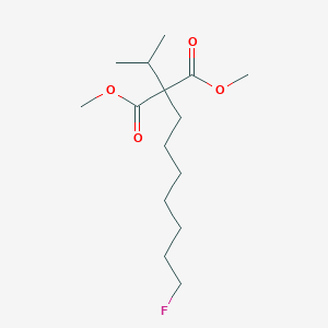 Dimethyl 2-(7-fluoroheptyl)-2-propan-2-ylpropanedioate