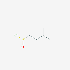 molecular formula C5H11ClOS B12309858 3-Methylbutane-1-sulfinyl chloride 