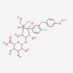 molecular formula C28H33ClO13 B12309880 Ertugliflozin 3-O-beta glucuronide 