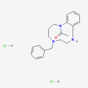 1-(5-benzyl-2,3,4,5,6,7,8,9-octahydro-1H-benzo[f][1,4,8]triazacycloundecin-1-yl)ethan-1-one dihydrochloride