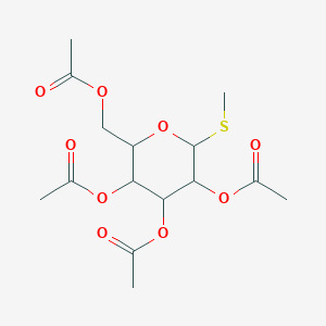 molecular formula C15H22O9S B12309929 Methyl 2,3,4,6-tetra-O-acetyl-alpha-D-thiomannopyranoside 